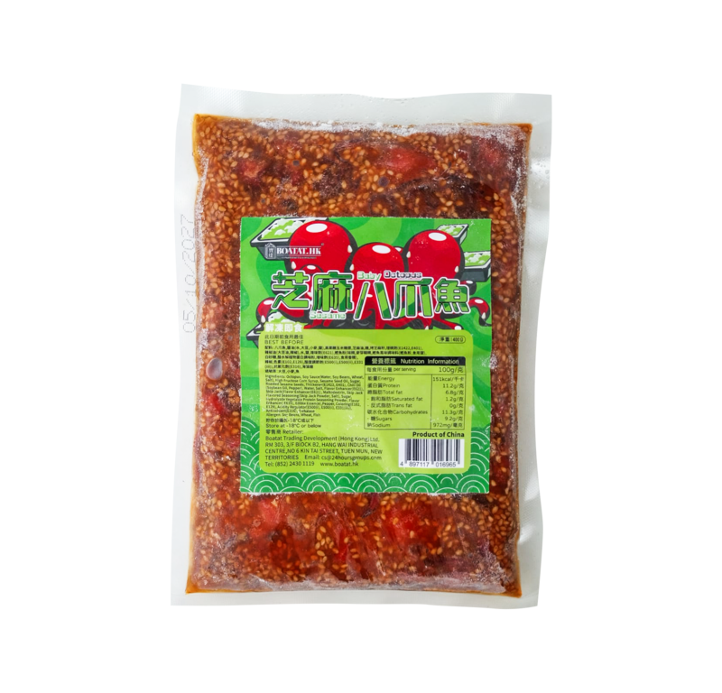 寶達牌 - 日式芝麻八爪魚 400g（解凍即食）
