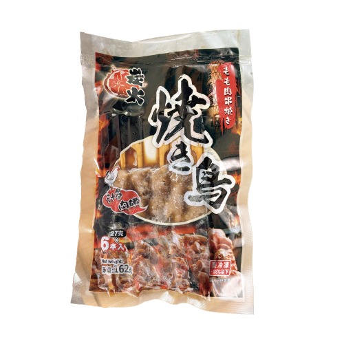 日式炭烤雞腿肉串 6支 入