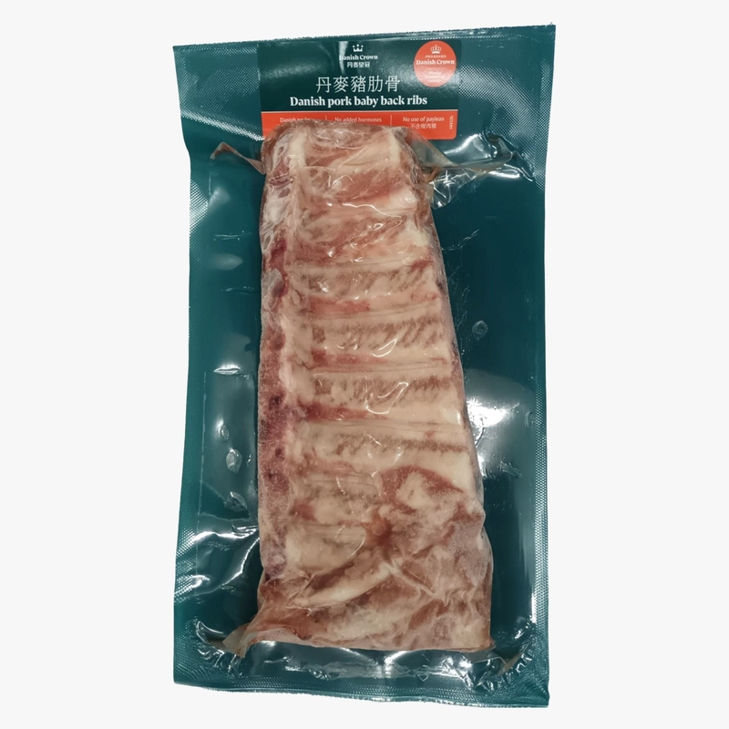 丹麥皇冠 - 丹麥豬肋骨 500g (無添加激素) (急凍) (門市限定)