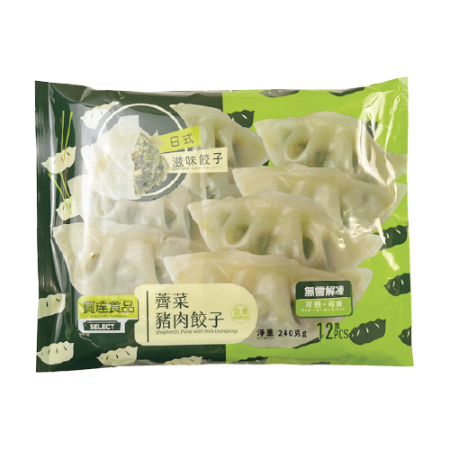 寶達牌 - 薺菜豬肉餃子 12件入240g