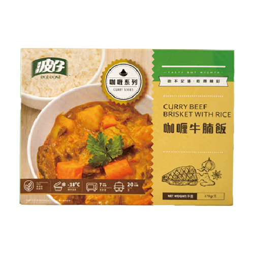 波仔 - 咖喱牛腩飯 370g