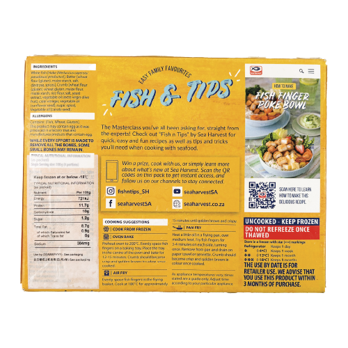 SEA HARVEST - 炸魚手指 16件入 400g