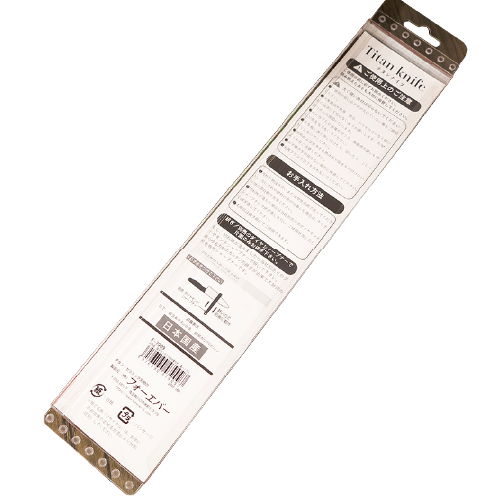 日本產 銀鈦廚房刀 黑色手柄