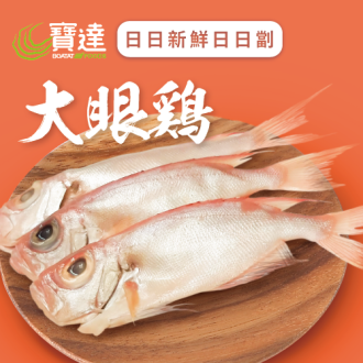 活凍大眼雞 (已去除魚鱗及內臟) (急凍)